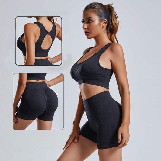 Tracksuit Seamless Workout Sportswear Gym Clothing High Waist Fitness Sports Suits