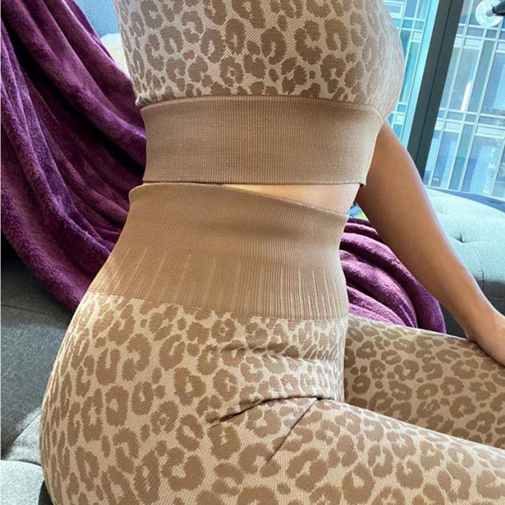 Fitness Yoga leopard suit Activewear