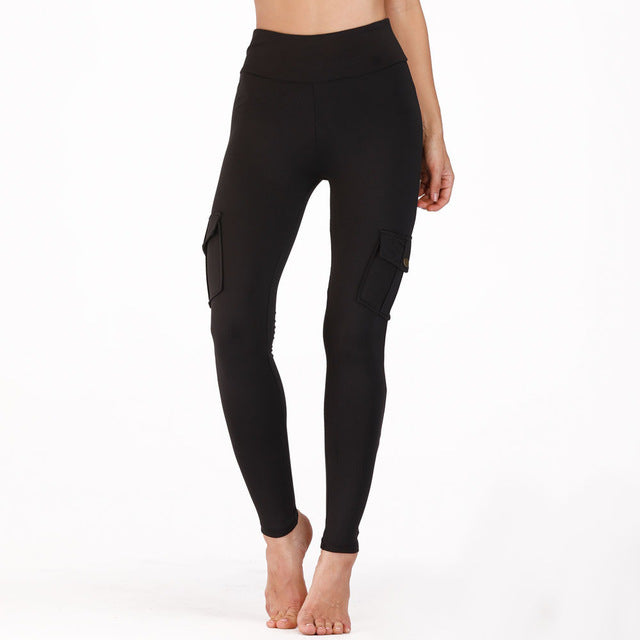 High Waist Quick-Drying Running Fitness Pocket,Stretch, and Sexy Tight Pants