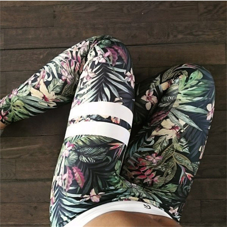 Rainforest Yoga trousers leggings - FlexAura Fit