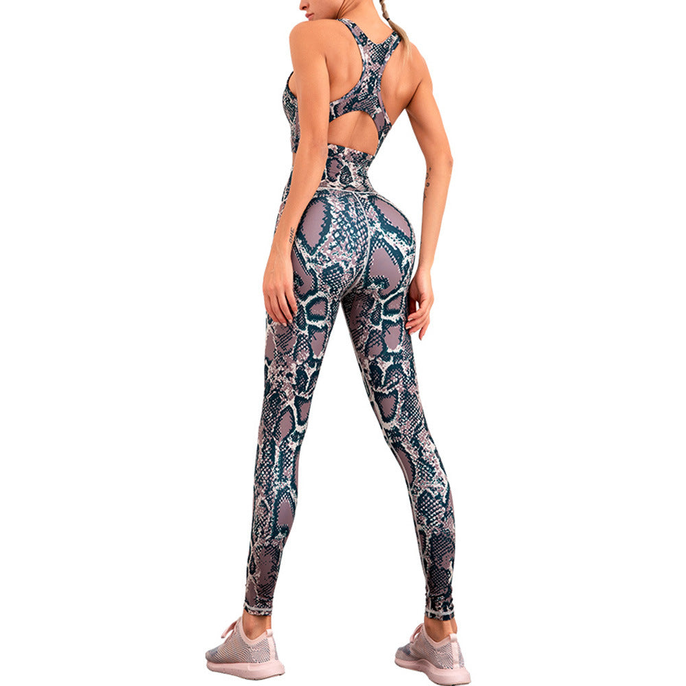 Two-Piece High Waist Peach Pants Yoga Suit - FlexAura Fit