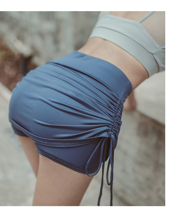 yoga shorts anti-glare sports skirt