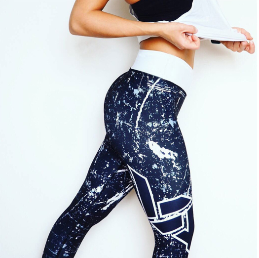 Women Leggings Printing Leggings Breathable Woman Pants - FlexAura Fit