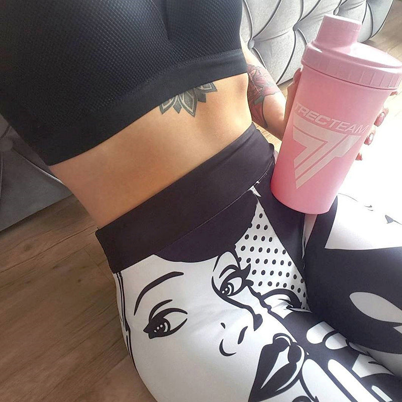 Yoga leggings Retro Design