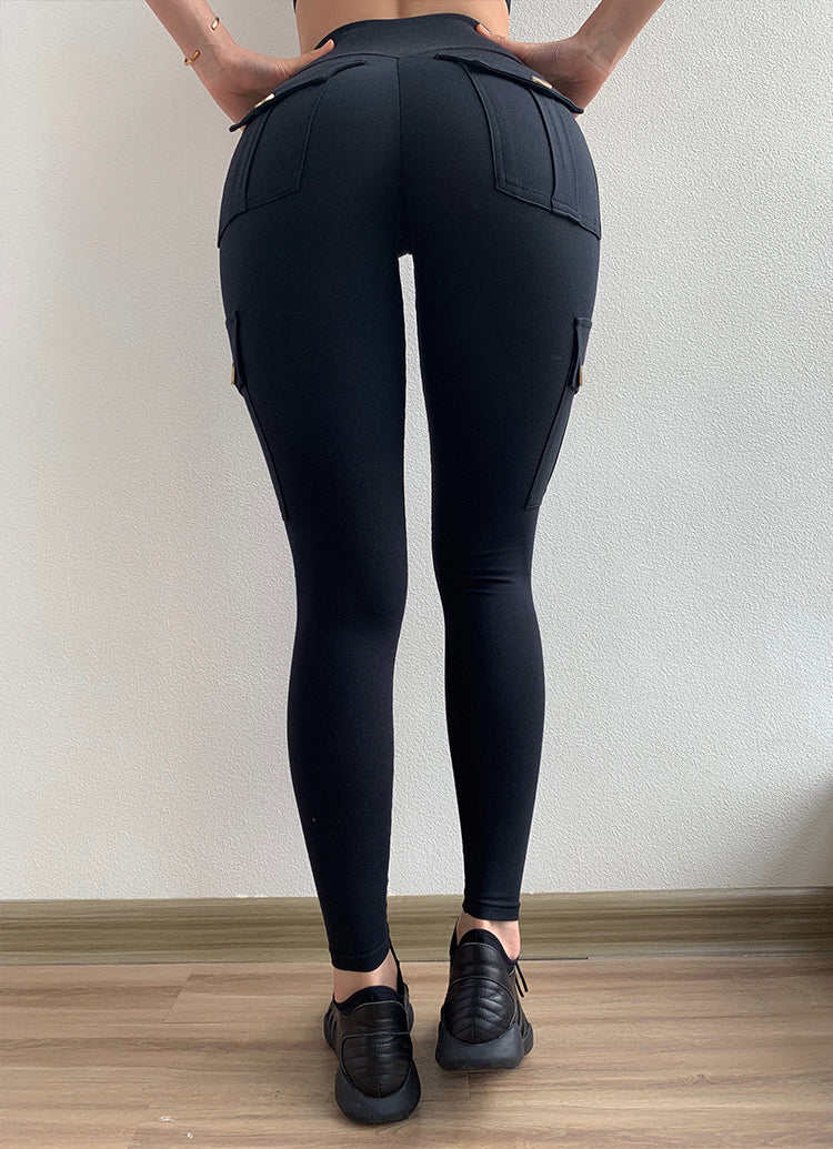 High Waist Quick-Drying Running Fitness Pocket,Stretch, and Sexy Tight Pants