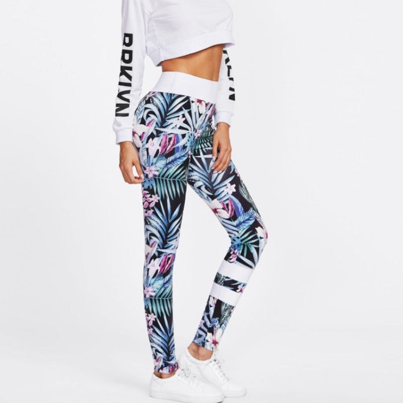 Rainforest Yoga trousers leggings - FlexAura Fit