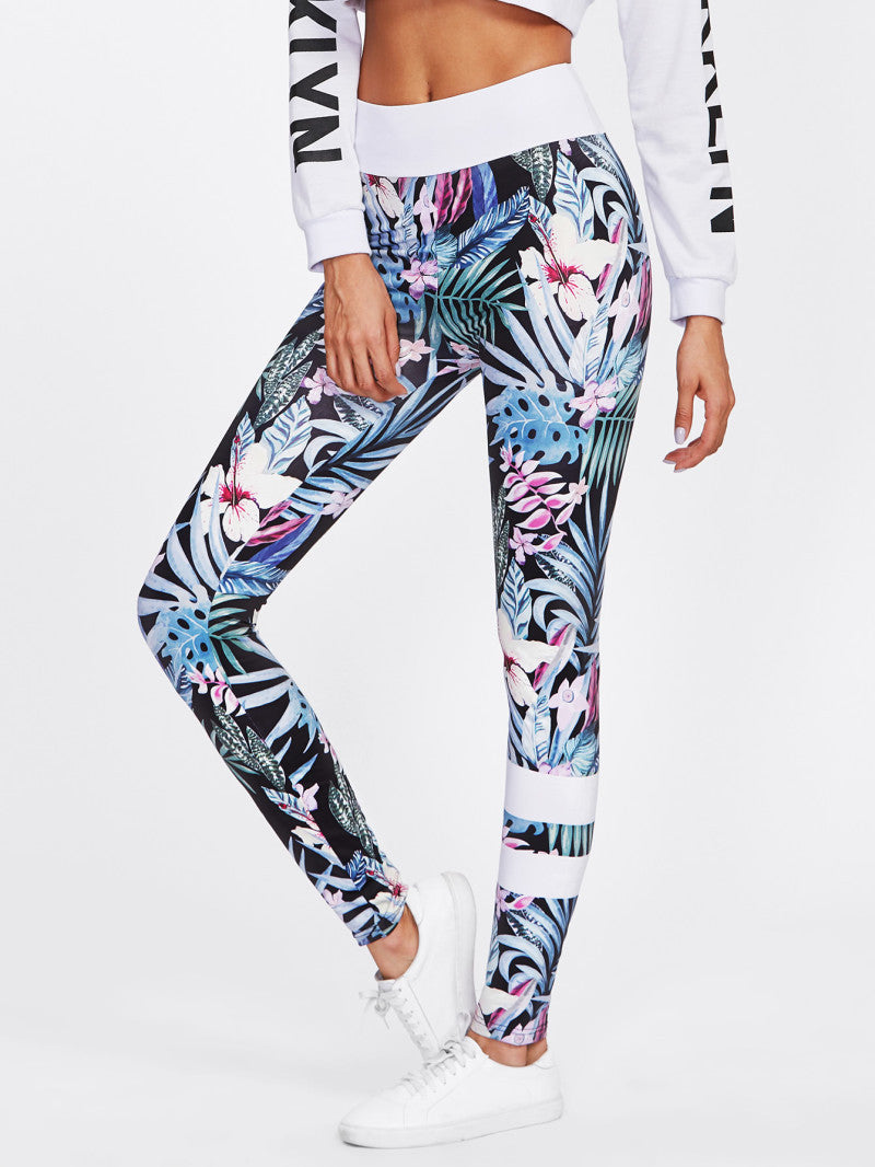 Rainforest Yoga trousers leggings - FlexAura Fit