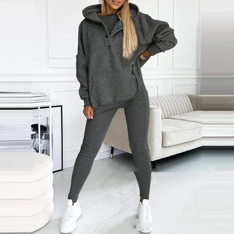 Women's Sports  Hoody Suit - Jogging hoody set 3psc