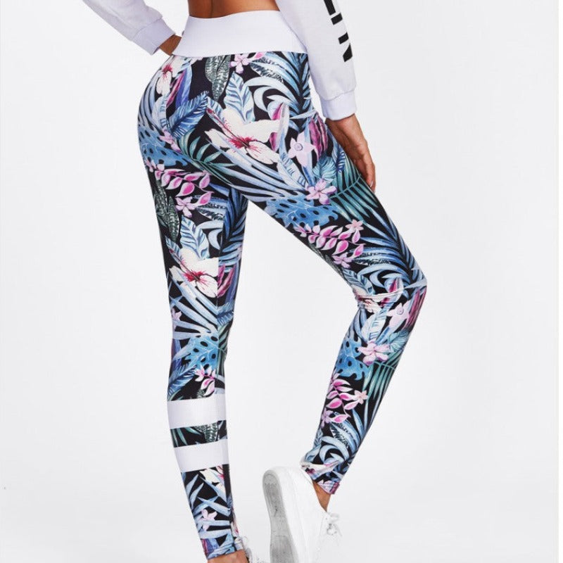 Rainforest Yoga trousers leggings - FlexAura Fit