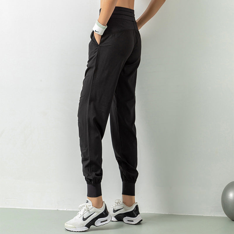 Cargo Design Fashion Sports Pants Drawstring High waist Casual Yoga Fitness Pants