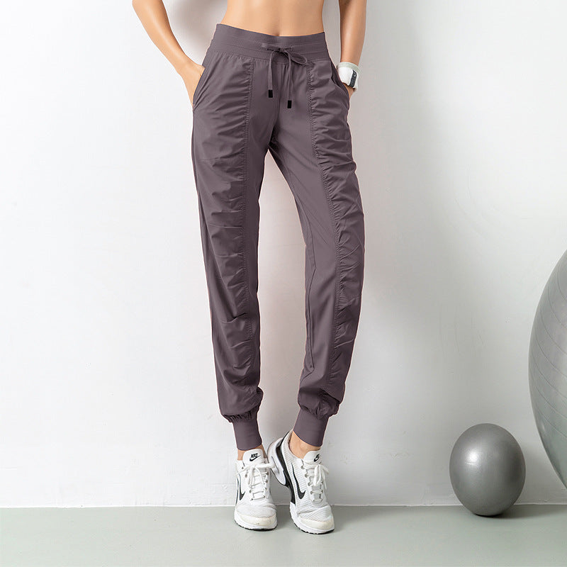 Cargo Design Fashion Sports Pants Drawstring High waist Casual Yoga Fitness Pants