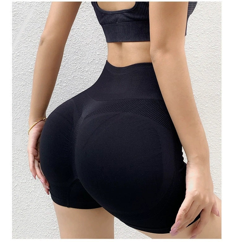 Fitness Yoga Shorts Pants Butt Lifting Seamless Leggings Women Gym - FlexAura Fit