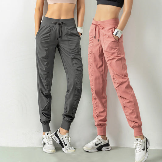 Cargo Design Fashion Sports Pants Drawstring High waist Casual Yoga Fitness Pants