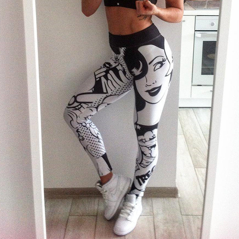 Yoga leggings Retro Design