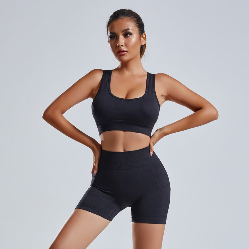 Tracksuit Seamless Workout Sportswear Gym Clothing High Waist Fitness Sports Suits