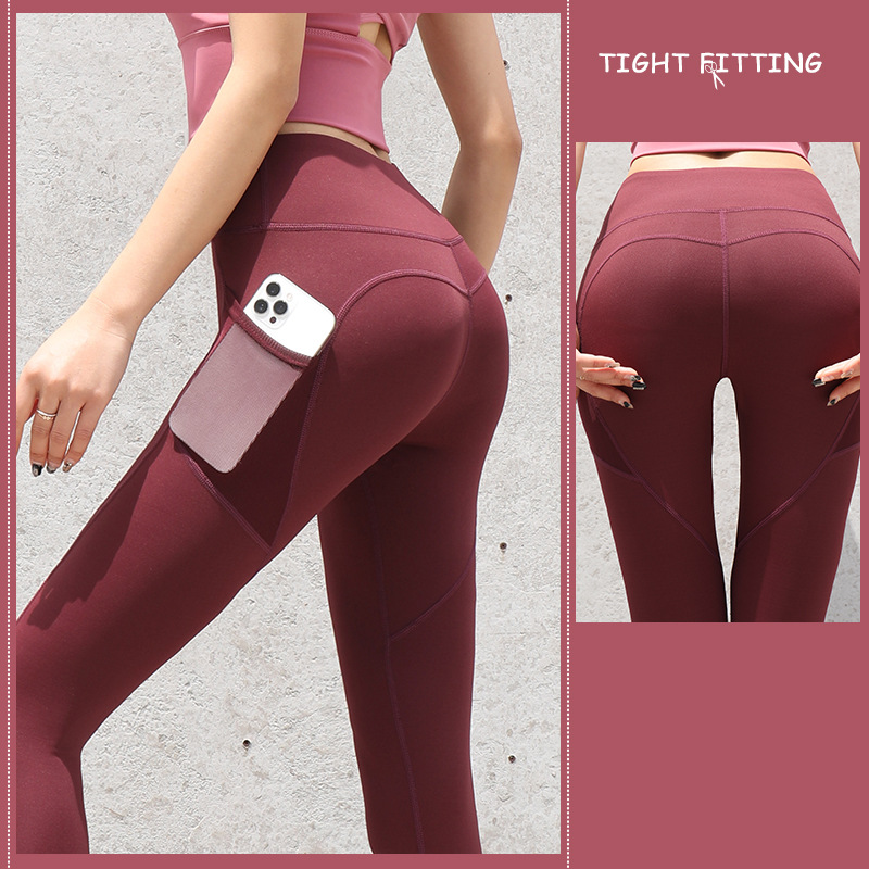 Pocket Sport Yoga Leggings Jogging Fitness Pants Push Up High Waist