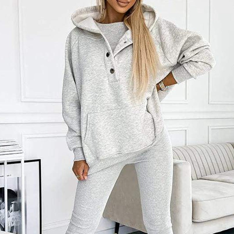 Women's Sports  Hoody Suit - Jogging hoody set 3psc