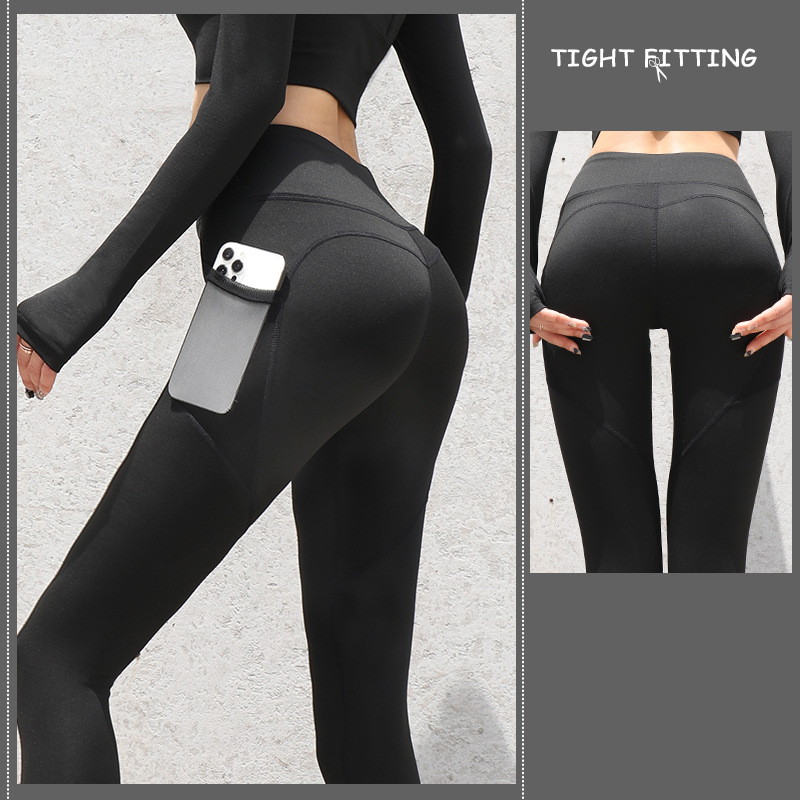 Pocket Sport Yoga Leggings Jogging Fitness Pants Push Up High Waist